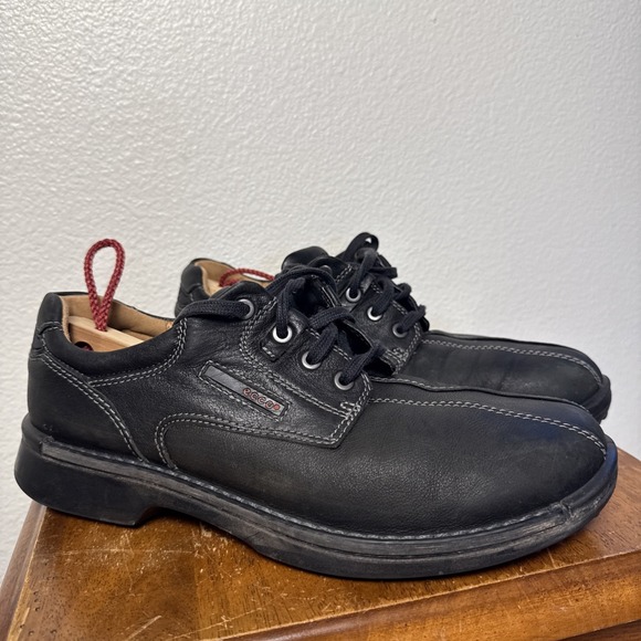 Ecco Other - Ecco Mens Fusion Bicycle Toe Tie Oxfords Black Size 43 EU 9.5-10 US Golf Comfort